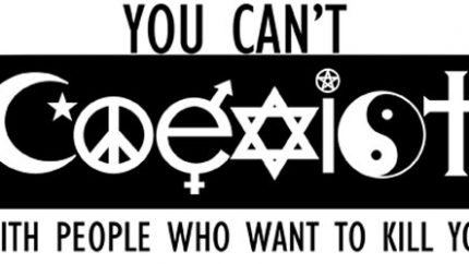 cant coexist with people who want to kill you